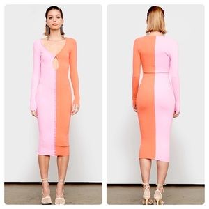 Atoir Saturn Dress Pink and Orange size XS NWT